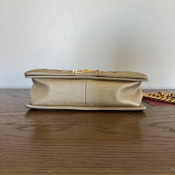 CHANEL LEATHER Boy Bag Dubai Gold - Picture 5 of 13